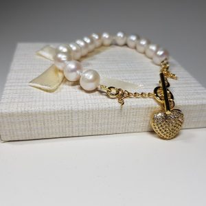 braxioli me fysika margaritaria kai motif karfia me zircon lavriostone