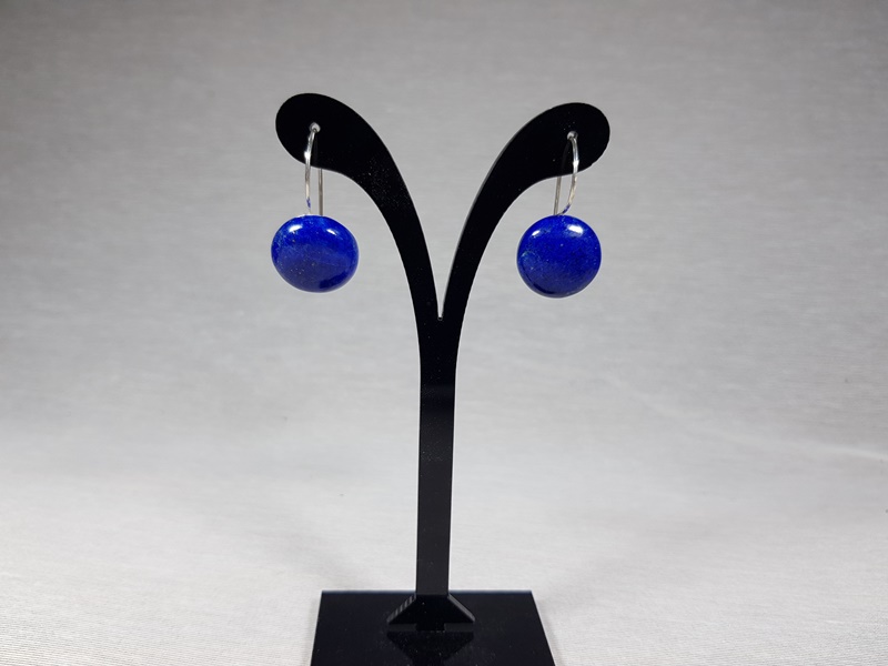 κρεμαστά σκουλαρίκια με lapis lazuli lavriostone