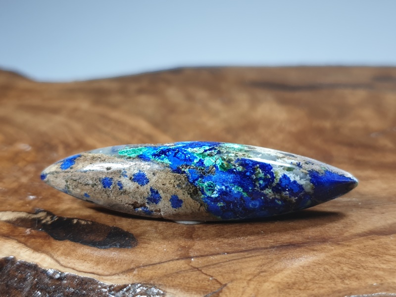 αζουρίτης μαλαχίτης καμπουσόν (azurite malachite cabochon) cab17 lavriostone