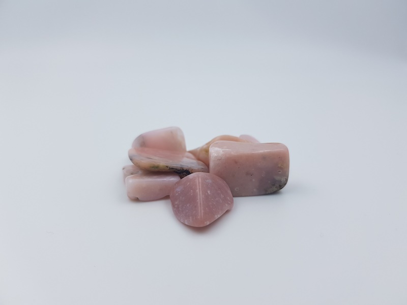 Ροζ οπάλιος βότσαλο - Pink opal cr112 Lavriostone