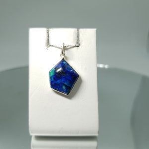 Μενταγιόν με αζουρίτη (azurite)-UC29 Lavriostone