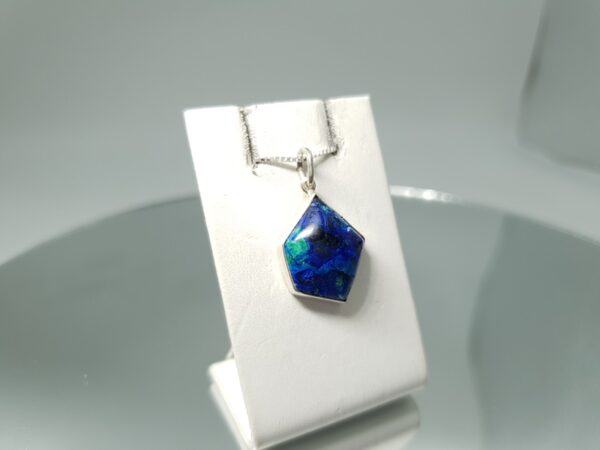 Μενταγιόν με αζουρίτη (azurite)-UC29 Lavriostone