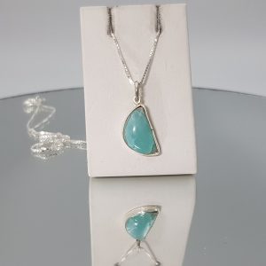 Μενταγιόν με σμιθσονίτη (smithsonite)-UC19 Lavriostone