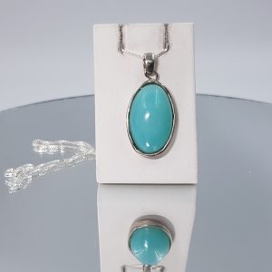 Μενταγιόν με σμιθσονίτη (smithsonite)-UC6 Lavriostone
