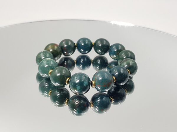 Βραχιόλι με bloodstone και αιματίτη _B132 Lavriostone.
