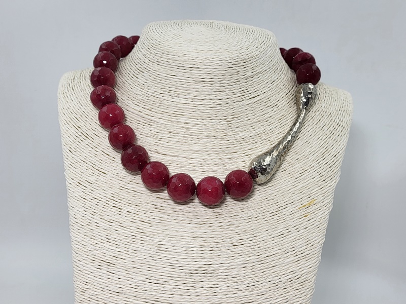 Κολιέ με Ruby Αχάτη Agate_UC215 Lavriostone