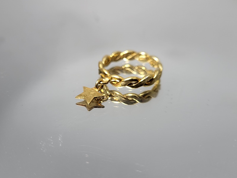 Ασημένιο επιχρυσωμένο δαχτυλίδι 925 με ασημένια στοιχεία_R101 Lavriostone!