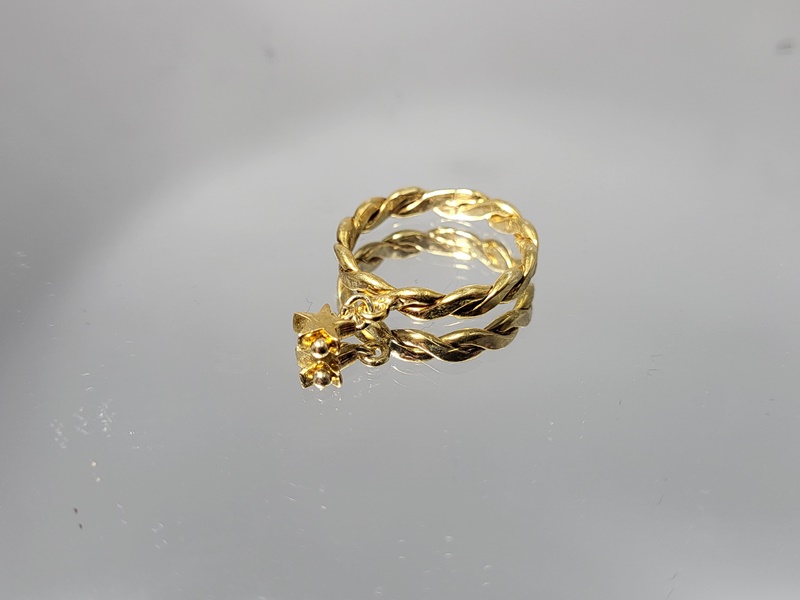 Ασημένιο επιχρυσωμένο δαχτυλίδι 925 με ασημένια στοιχεία_R102 Lavriostone!