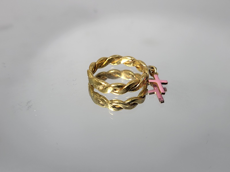 Ασημένιο επιχρυσωμένο δαχτυλίδι 925 με ασημένια στοιχεία_R103 Lavriostone!