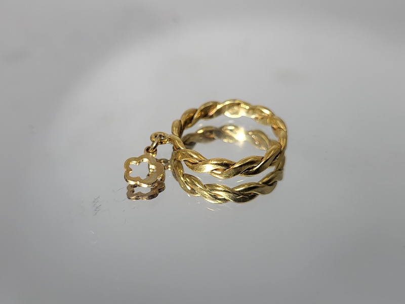 Ασημένιο επιχρυσωμένο δαχτυλίδι 925 με ασημένια στοιχεία_R104 Lavriostone!