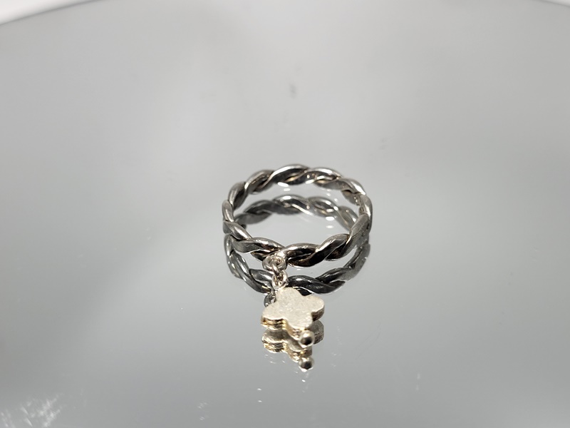 Ασημένιο δαχτυλίδι 925 με ασημένια στοιχεία_R93 Lavriostone!
