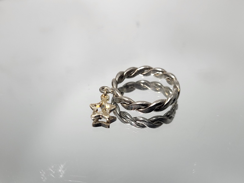 Ασημένιο δαχτυλίδι 925 με ασημένια στοιχεία_R97 Lavriostone!