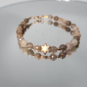 Βραχιόλι με sunstone  _B192 Lavriostone.
