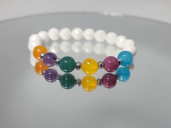 Βραχιόλι Αχάτης Multicolor_B177 Lavriostone.