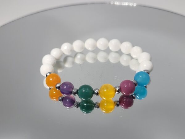 Βραχιόλι Αχάτης Multicolor_B177 Lavriostone.