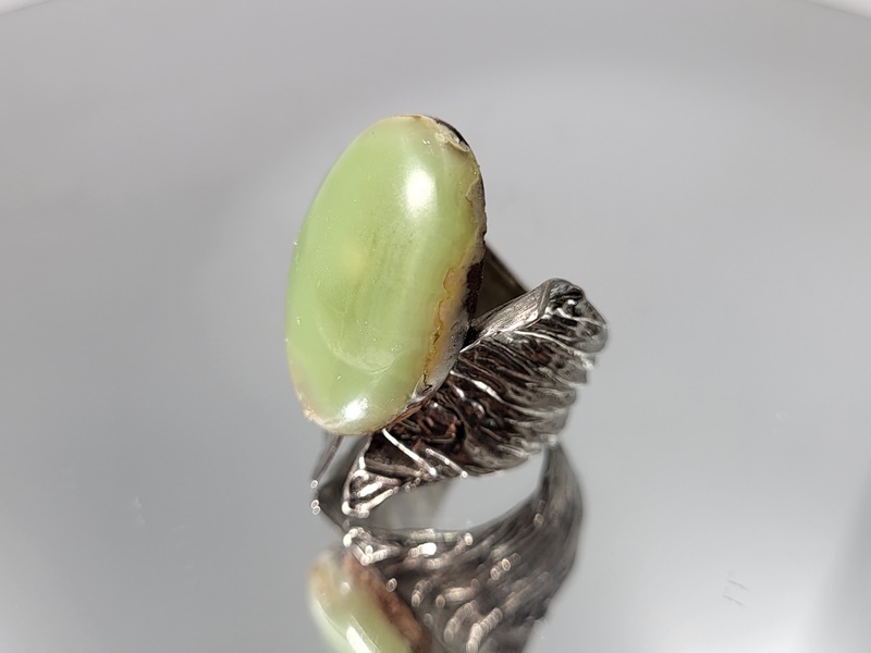 Δαχτυλίδι με Σμιθσονίτη πράσινο_UC330 Lavriostone