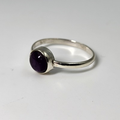 Ασημένιο δαχτυλίδι με αμέθυστο_R165 Lavriostone!