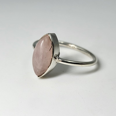 Ασημένιο δαχτυλίδι με Ρόζ Χαλαζία_R224 Lavriostone!