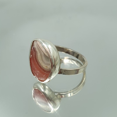 Ασημένιο δαχτυλίδι με Ροδοχρωσίτη_R236 Lavriostone!