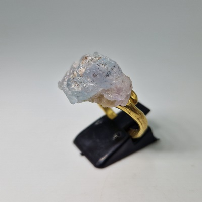 Brass ring-Μπρούτζινο Δαχτυλίδι με Φθορίτη_BR131 Κατασκευη δια χειρός Lavriostone.