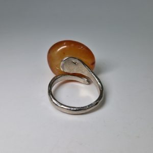Brass ring-Μπρούτζινο Δαχτυλίδι με Καρνεόλη_BR163 Κατασκευη δια χειρός Lavriostone.