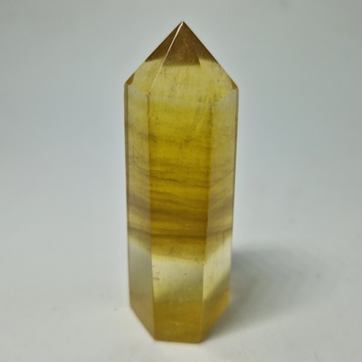 Point Fluorite yellow Φθορίτης κίτρινος _P344 Lavriostone