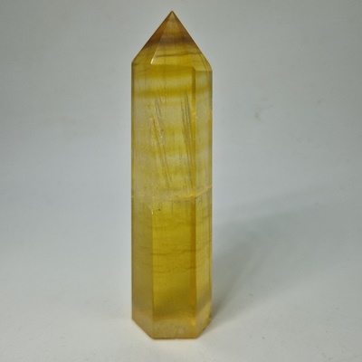 Point Fluorite yellow Φθορίτης κίτρινος _P348 Lavriostone