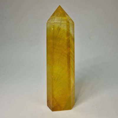 Point Fluorite yellow Φθορίτης κίτρινος _P352 Lavriostone