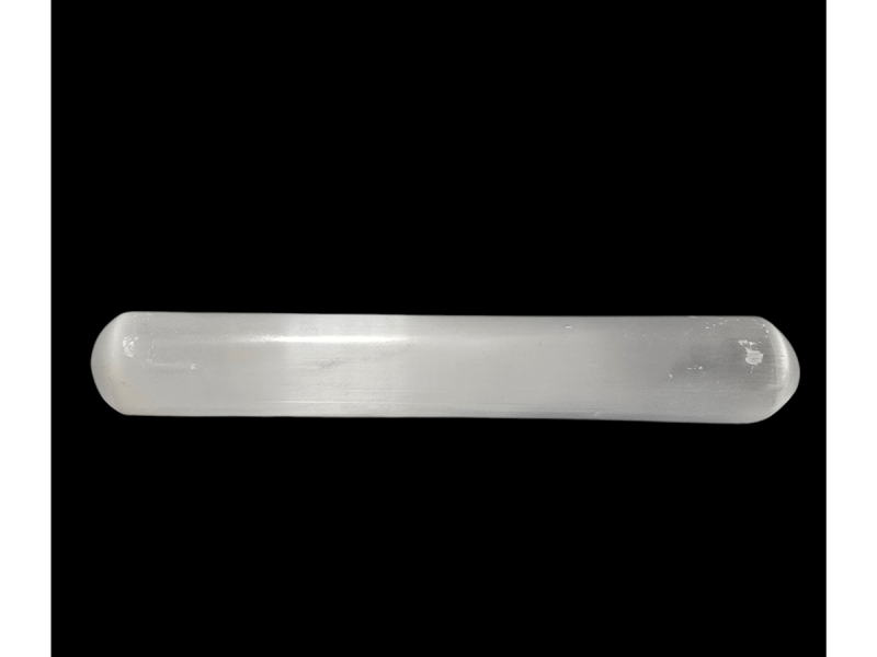 Μπάρα μασάζ Σεληνίτη Selenite_PSEL22 Οι Σεληνίτες λειτουργούν και για τη φόρτιση των κρυστάλλων σας και είναι πολύ ευεργετικοί ενεργειακά για τον χώρο. Γνήσια ορυκτά Lavriostone