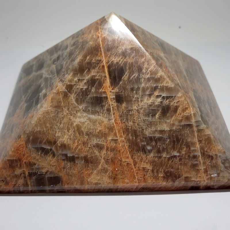 Pyramida Kafe Feggaropetra -Pyramid Brown Moonstone- Min3133 (5)